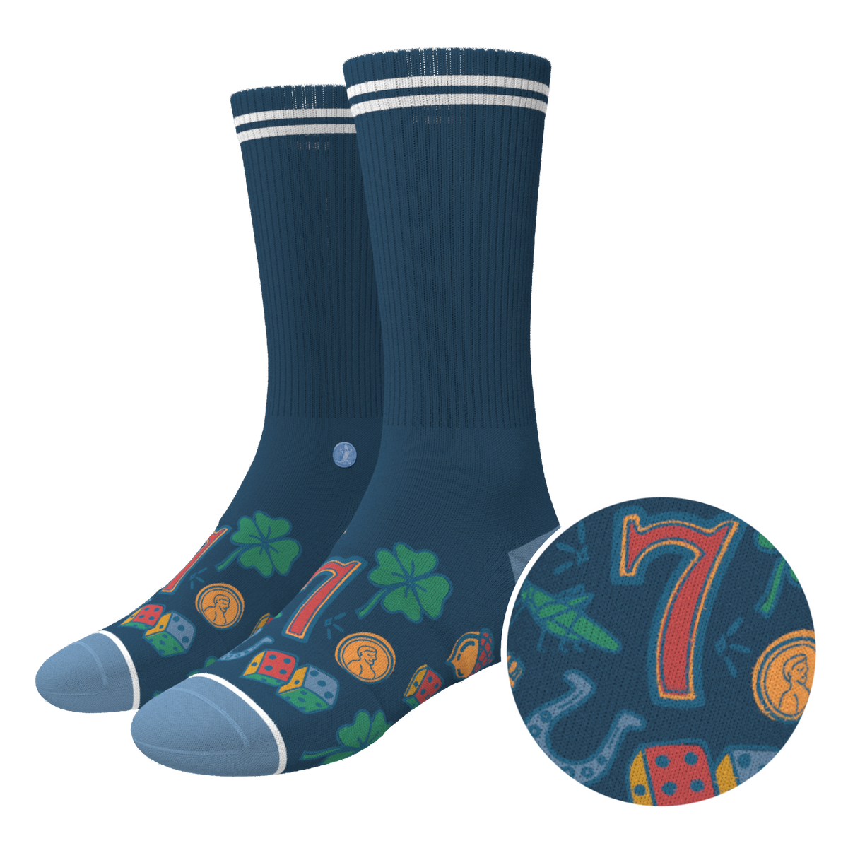 The Lucky Duck | Lucky Symbols Heel Hammock™ Crew Socks - Shinesty