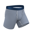 The Mad For Plaid | Navy Gingham Ball Hammock® Pouch Underwear - Shinesty