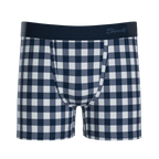 The Mad for Plaid | Navy Gingham Youth Boxer Briefs - Shinesty