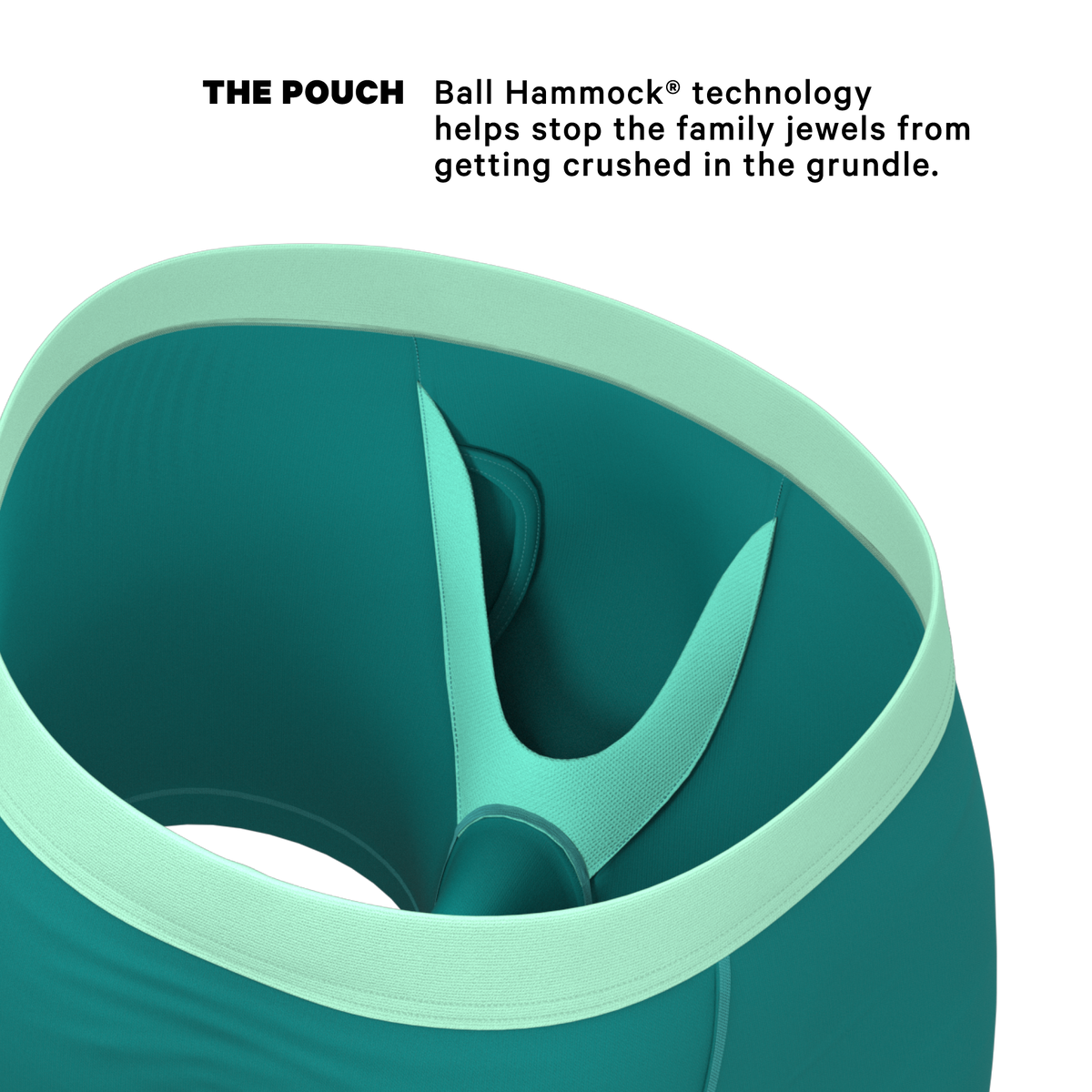 The Maldives | Teal Ball Hammock® Pouch Underwear With Fly - Shinesty