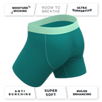 The Maldives | Teal Ball Hammock® Pouch Underwear With Fly - Shinesty