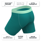 The Maldives | Teal Ball Hammock® Boxer - Long Leg - Shinesty
