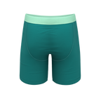The Maldives | Teal Ball Hammock® Boxer - Long Leg - Shinesty