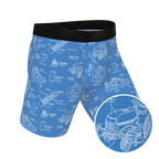 The Man With A Plan | Blueprint Ball Hammock® Boxer - Long Leg - Shinesty