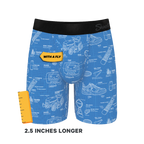 The Man With A Plan | Blueprint Ball Hammock® Boxer - Long Leg - Shinesty