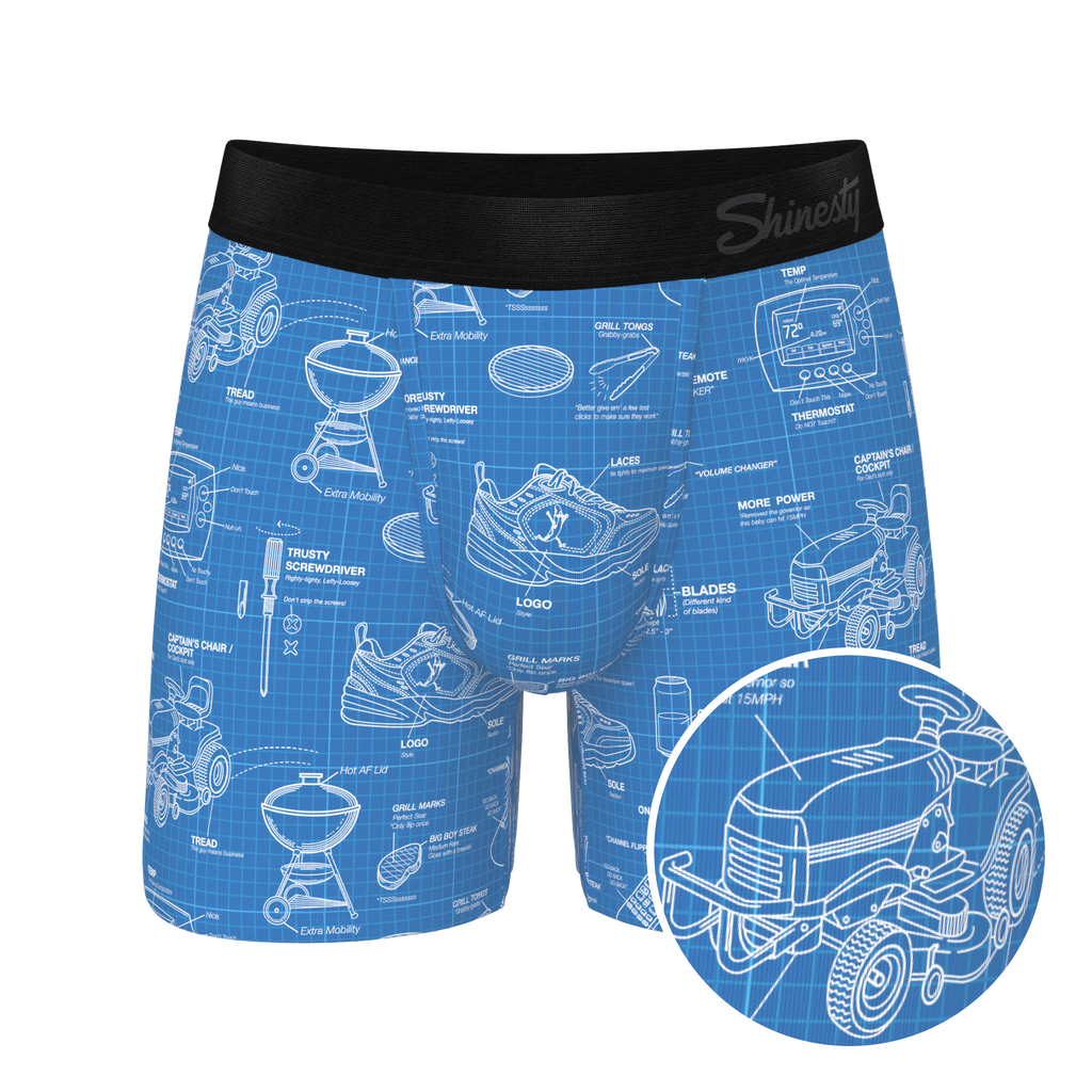 The Man With A Plan | Blueprint Ball Hammock® Pouch Underwear - Shinesty