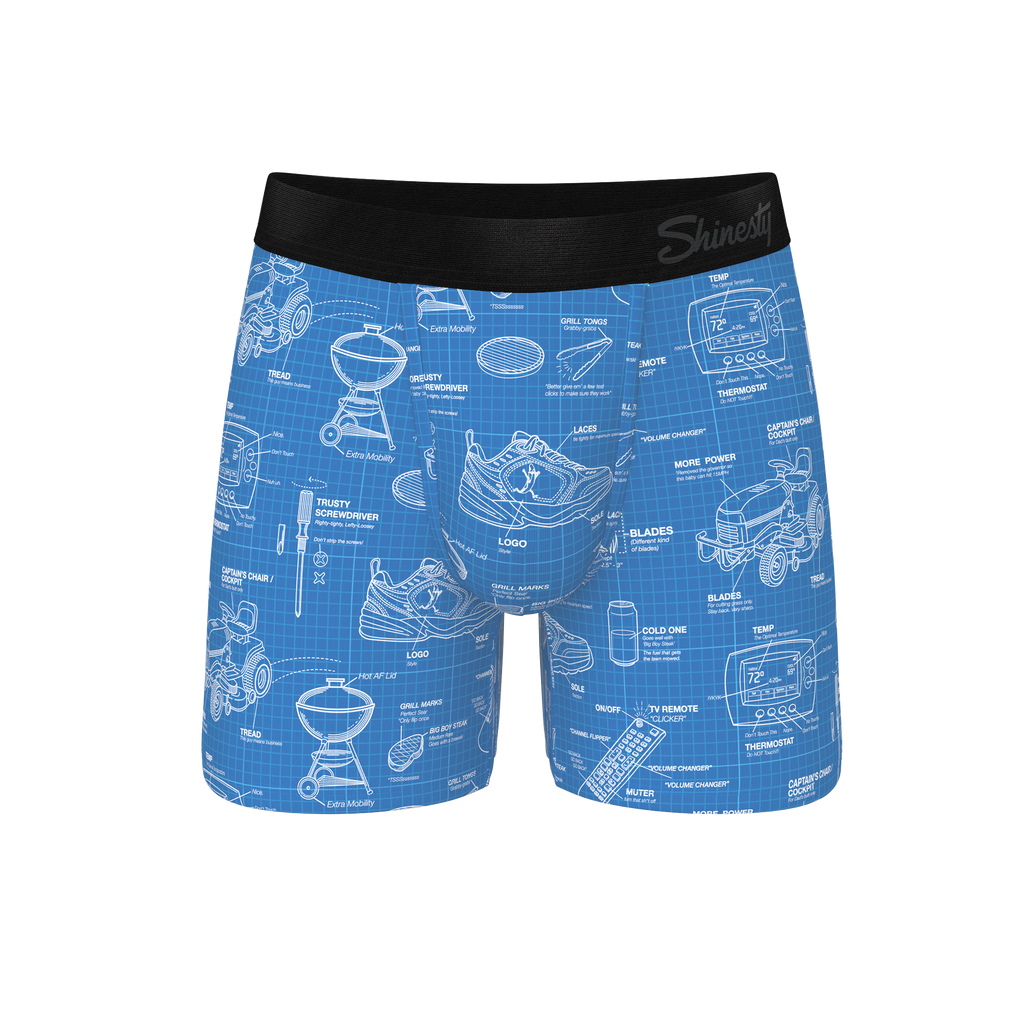 The Man With A Plan | Blueprint Ball Hammock® Pouch Underwear - Shinesty