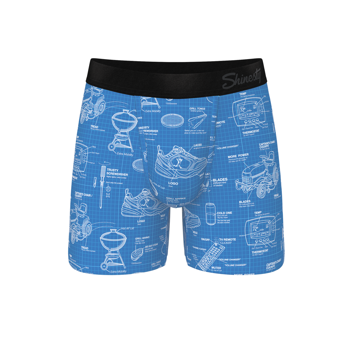 The Man With A Plan | Blueprint Ball Hammock® Pouch Underwear - Shinesty