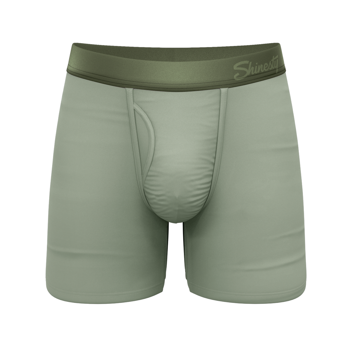 The Manzanilla | Olive Green Ball Hammock® Pouch Underwear With Fly - Shinesty
