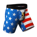 The Mascot | American Flag Ball Hammock® Boxer - Long Leg - Shinesty
