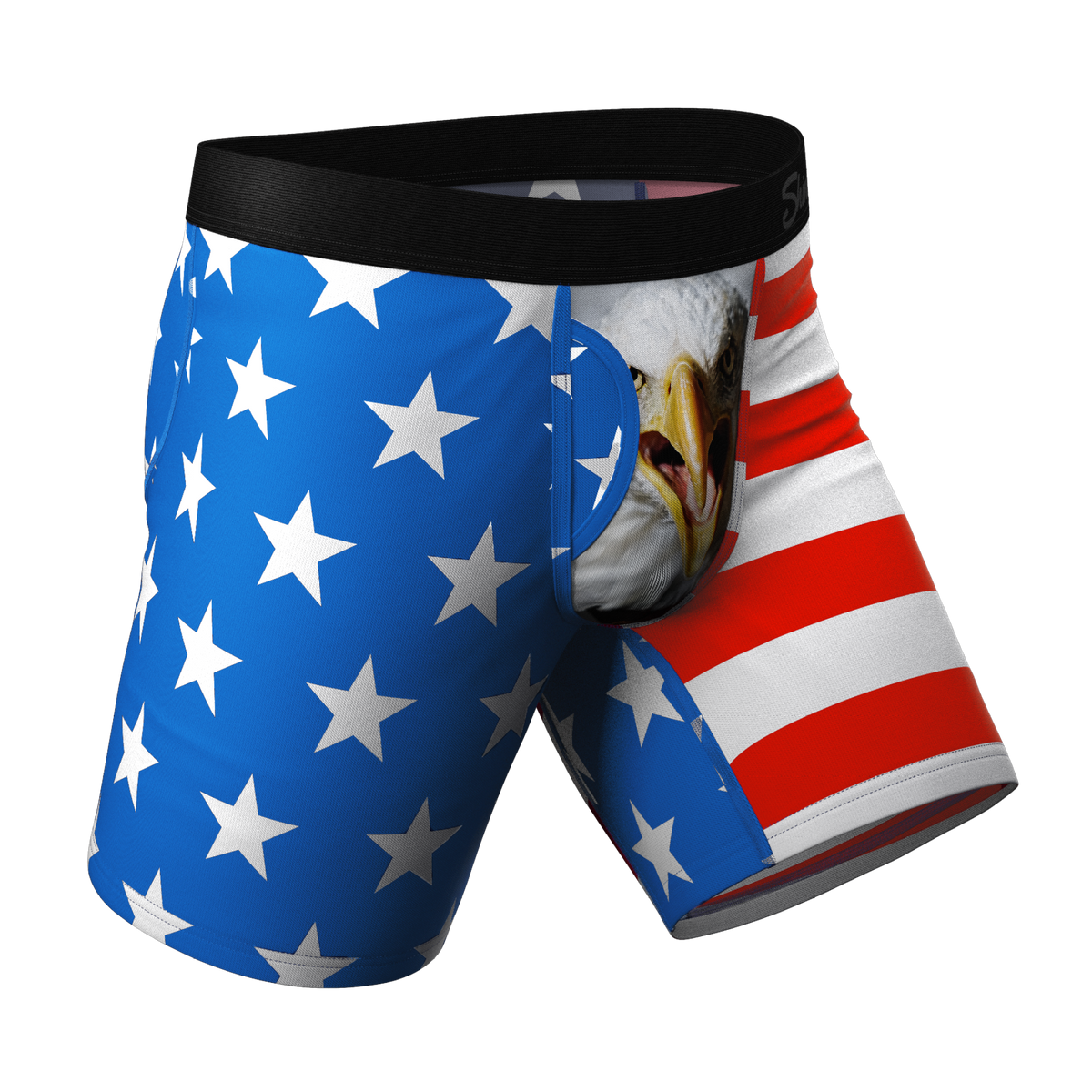 The Mascot | American Flag Ball Hammock® Boxer - Long Leg - Shinesty