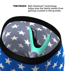 The Mascot | American Flag Ball Hammock® Boxer - Long Leg - Shinesty