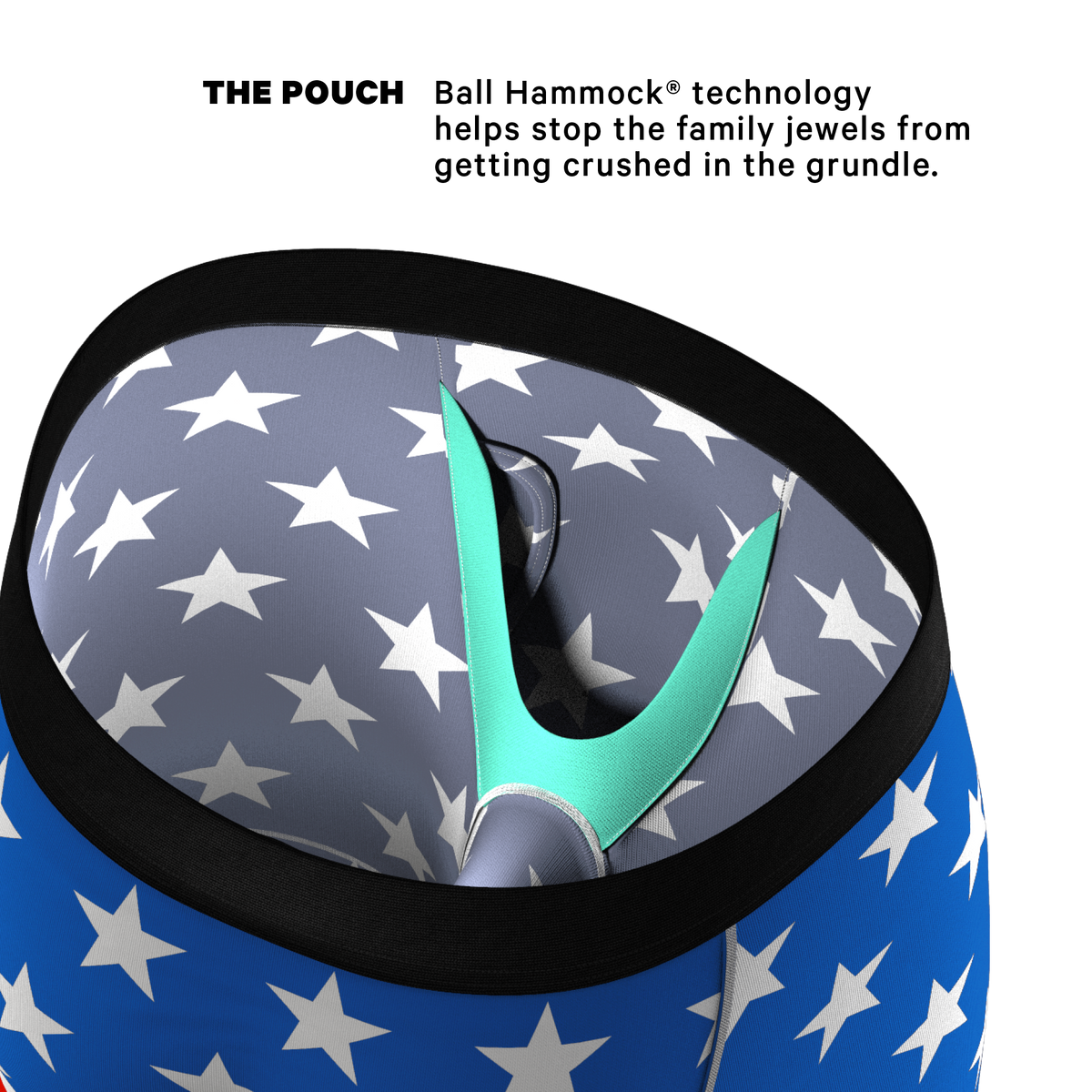 The Mascot | American Flag Ball Hammock® Boxer - Long Leg - Shinesty