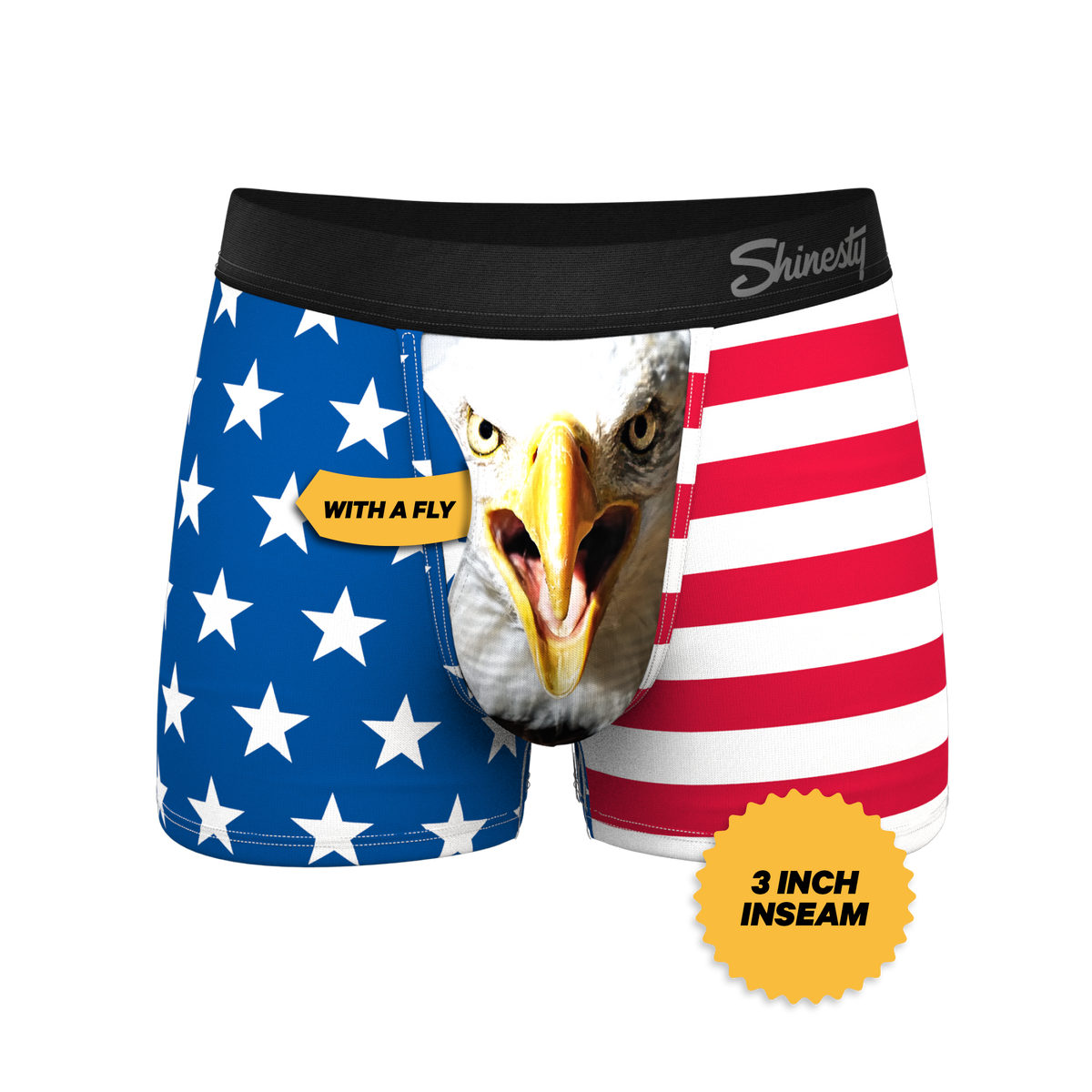 The Mascot | American Flag Ball Hammock® Pouch Trunks Underwear - Shinesty