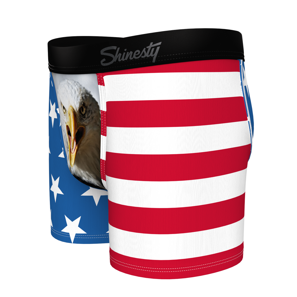 The Mascot | American Flag Youth Boxer Briefs - Shinesty