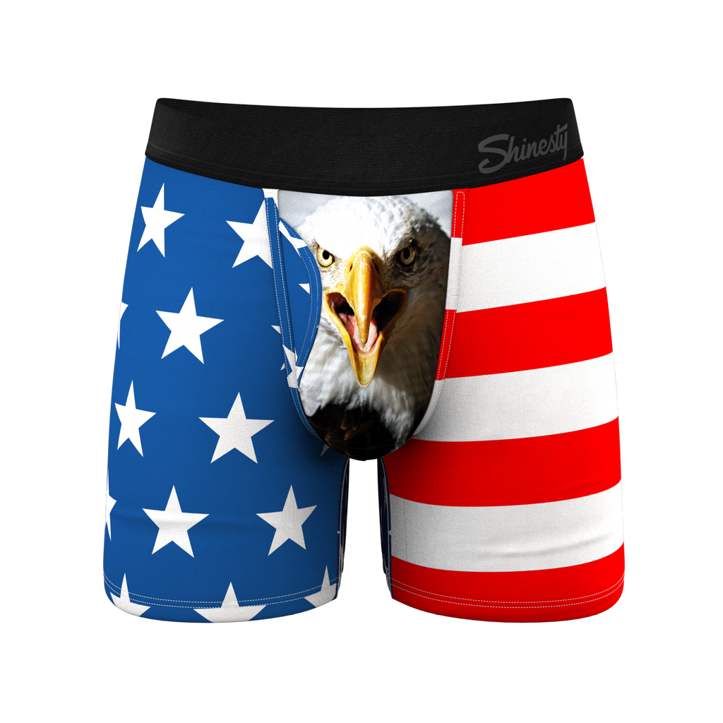 The Mascot | American Flag Ball Hammock® Magnum Big Pouch Underwear - Shinesty