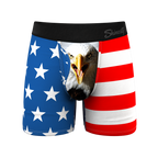The Mascot | American Flag Ball Hammock® Magnum Big Pouch Underwear - Shinesty