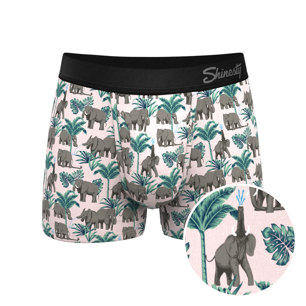 The Maximus | Tropical Elephant Ball Hammock® Pouch Trunks Underwear - Shinesty