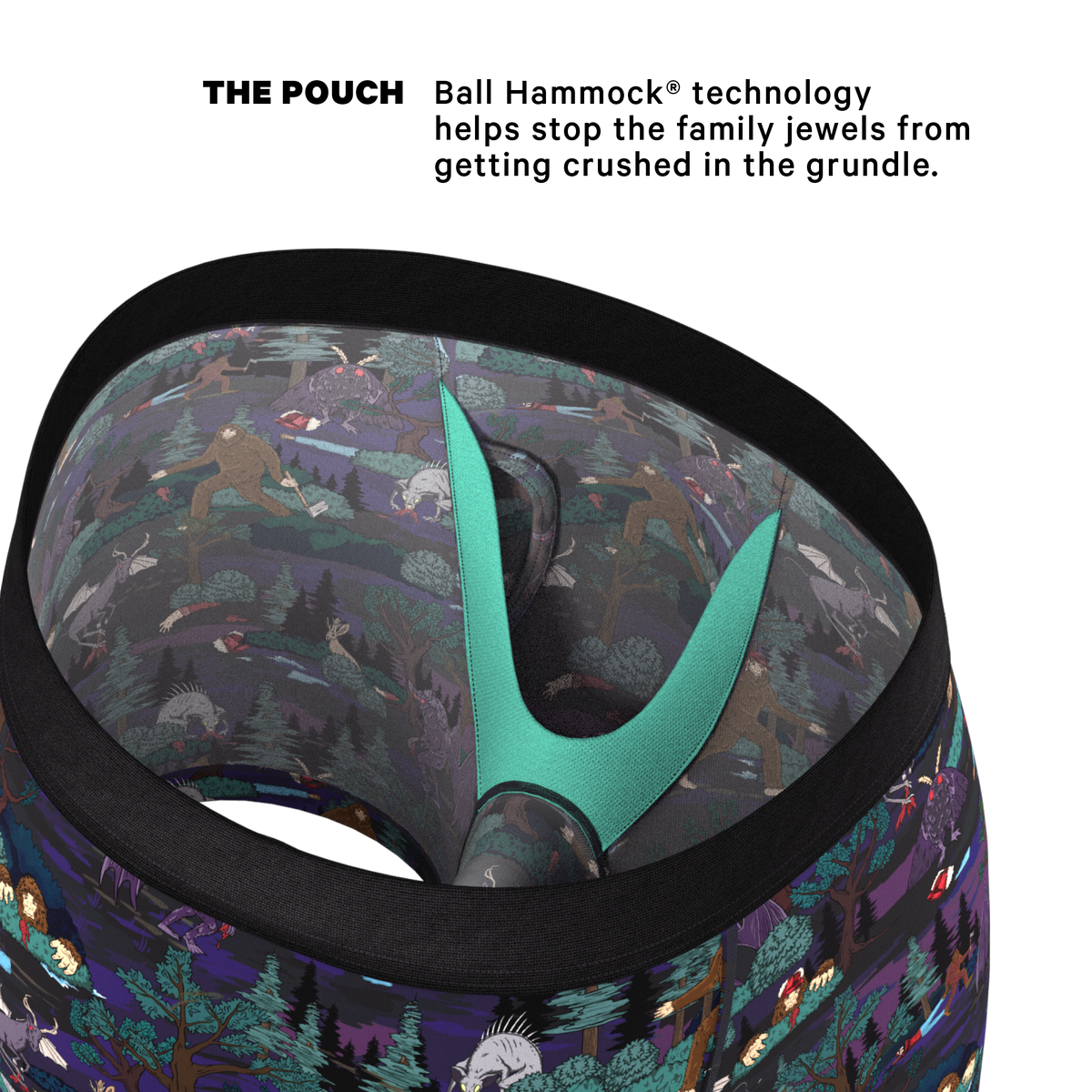 The Cryptids | Spooky Ball Hammock® Pouch Underwear With Fly - Shinesty