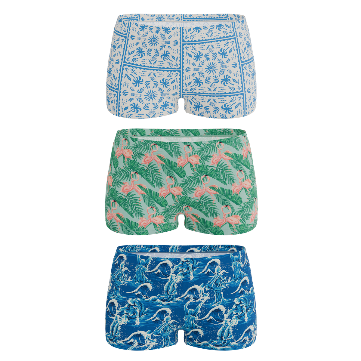 The Mediterranean Mischief | Boyshort Underwear 3 Pack - Shinesty