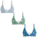 The Mediterranean Mischief | Boob Hammock™ Triangle Bralette 3 Pack - Shinesty
