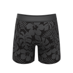 The Midnight Flora | Black Tonal Tropical Ball Hammock® Pouch Underwear - Shinesty