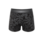 The Midnight Flora | Black Tonal Tropical Ball Hammock® Pouch Trunks Underwear - Shinesty