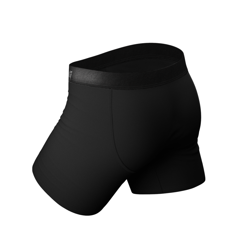 The Midnight Rider | Black Ball Hammock® Pouch Underwear With Fly 5 Pack - Shinesty