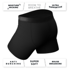 The Midnight Rider | Black Ball Hammock® Pouch Underwear With Fly 5 Pack - Shinesty
