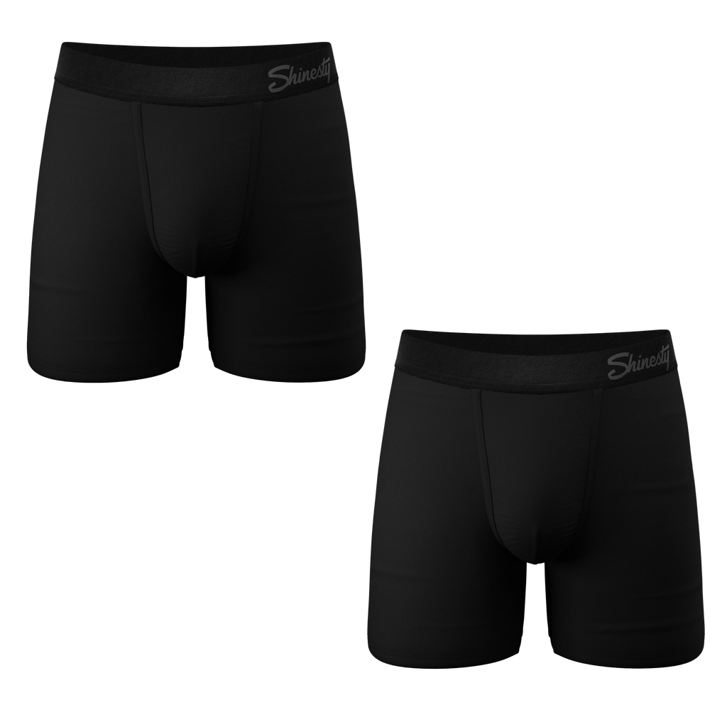 The Midnight Rider | Black Ball Hammock® Pouch Underwear With Fly 5 Pack - Shinesty