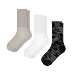 The Military Three | Heel Hammock™ Crew Socks 3 Pack - Shinesty