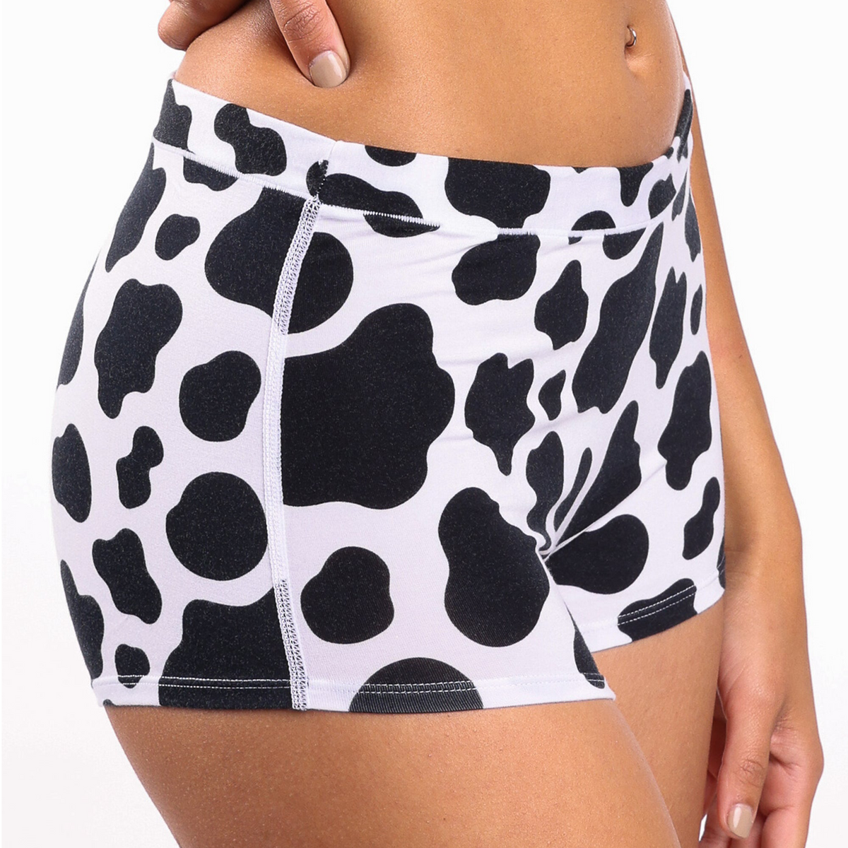 The Milk Me | Cow Print Modal Boyshort Underwear - Shinesty