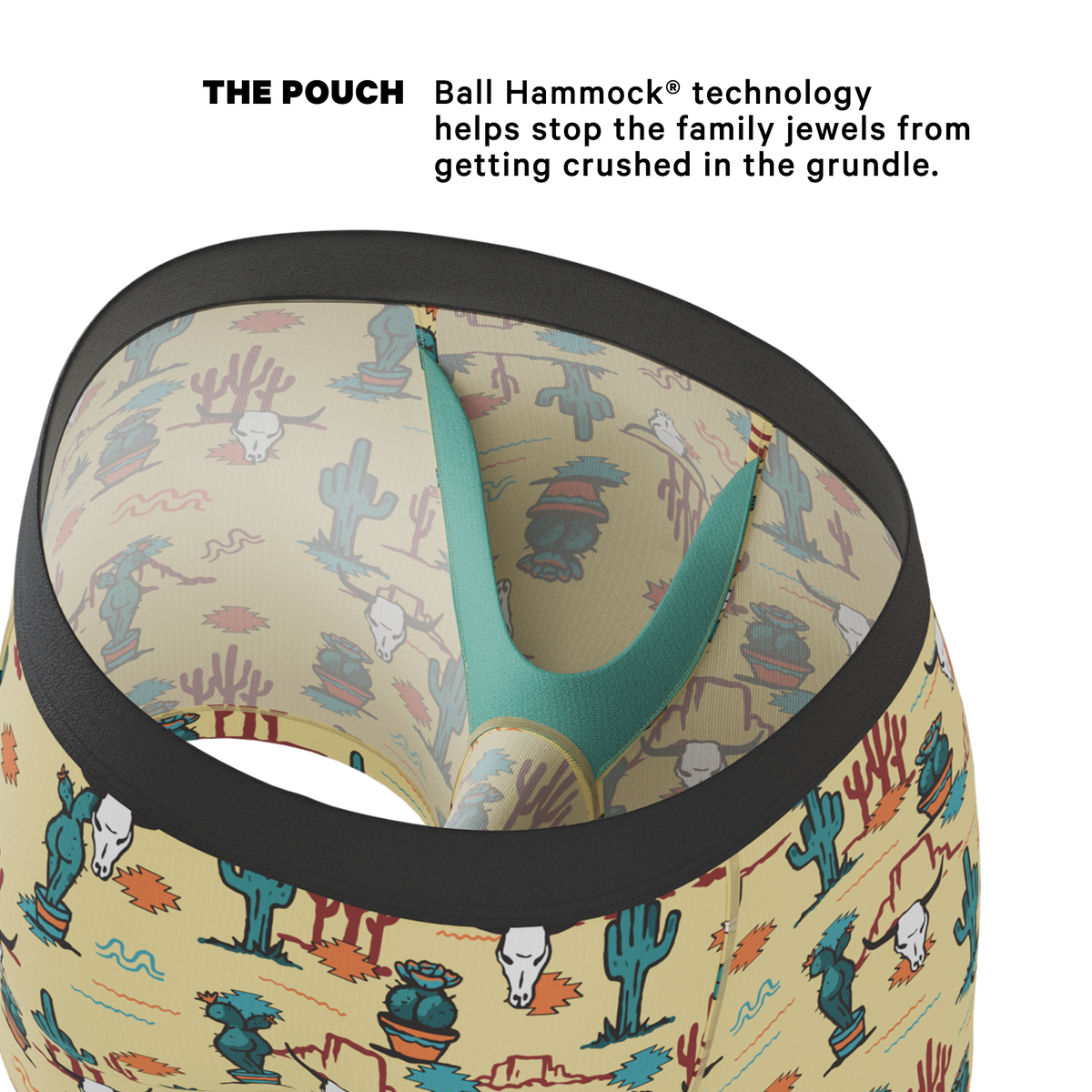 The Mirage | Western Cactus Ball Hammock® Pouch Underwear - Shinesty