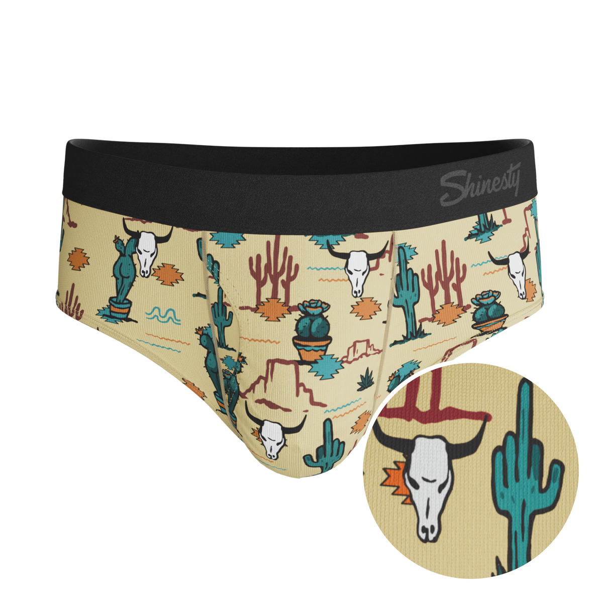 The Mirage | Western Cactus Ball Hammock® Pouch Underwear Briefs - Shinesty