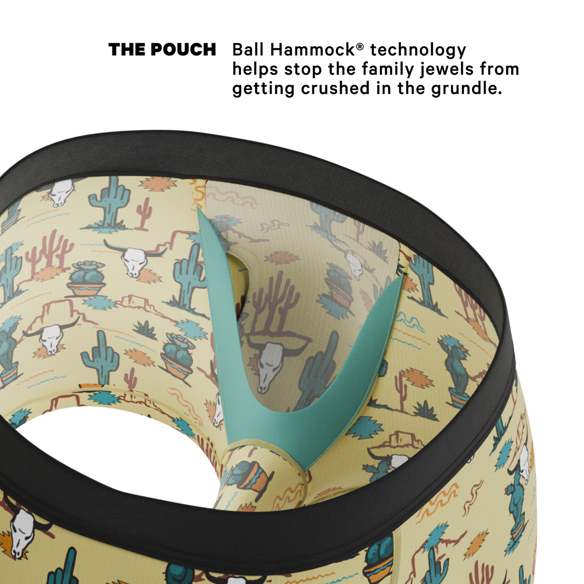 The Mirage | Western Cactus Ball Hammock® Pouch Trunks Underwear - Shinesty