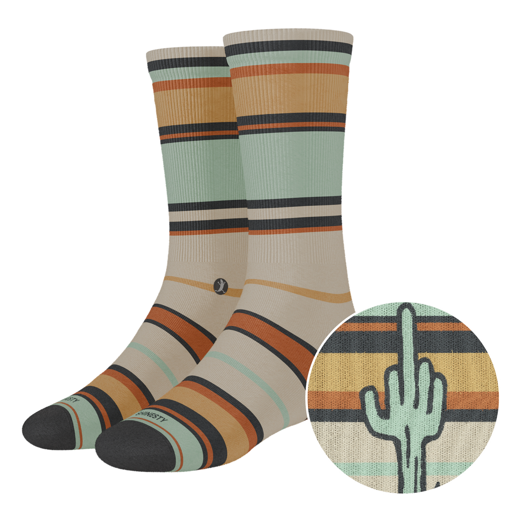 The Mirage | Cactus Heel Hammock™ Crew Socks - Shinesty