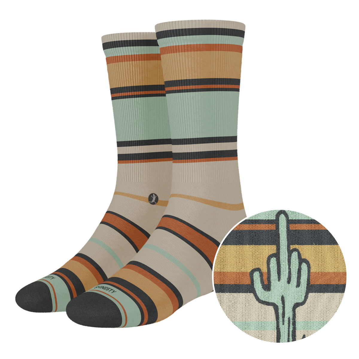 The Mirage | Cactus Heel Hammock™ Crew Socks - Shinesty