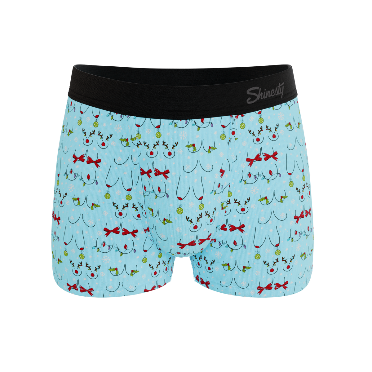 The Mistletits | Christmas Bust Ball Hammock® Pouch Trunks Underwear - Shinesty