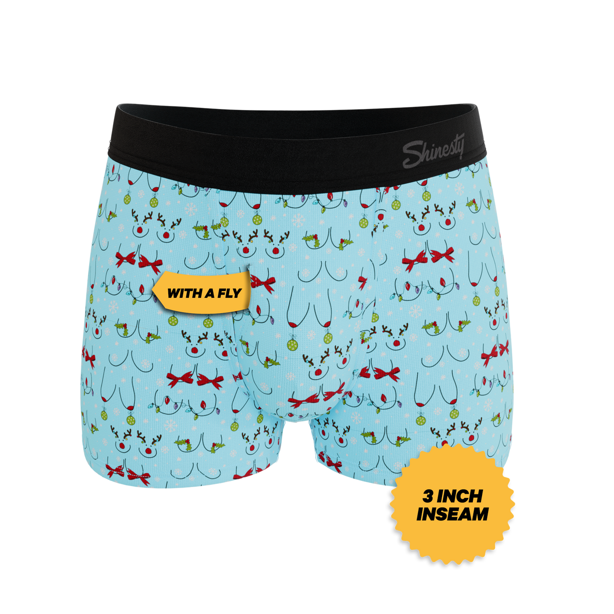 The Mistletits | Christmas Bust Ball Hammock® Pouch Trunks Underwear - Shinesty