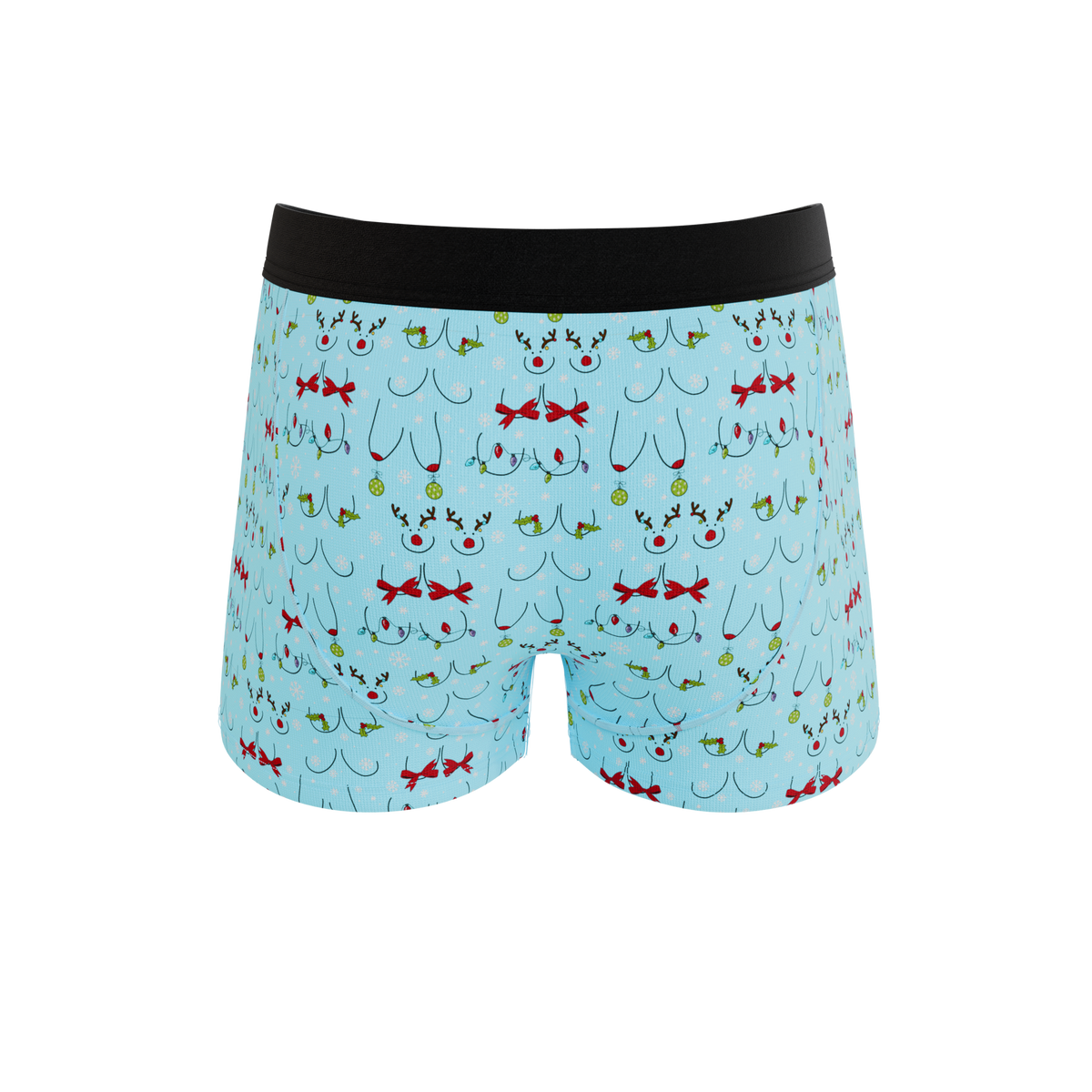 The Mistletits | Christmas Bust Ball Hammock® Pouch Trunks Underwear - Shinesty