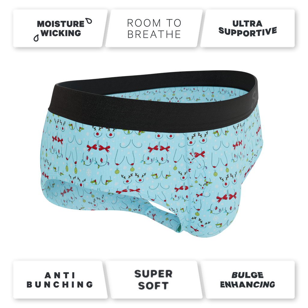 The Mistletits | Christmas Bust Ball Hammock® Pouch Underwear Briefs - Shinesty