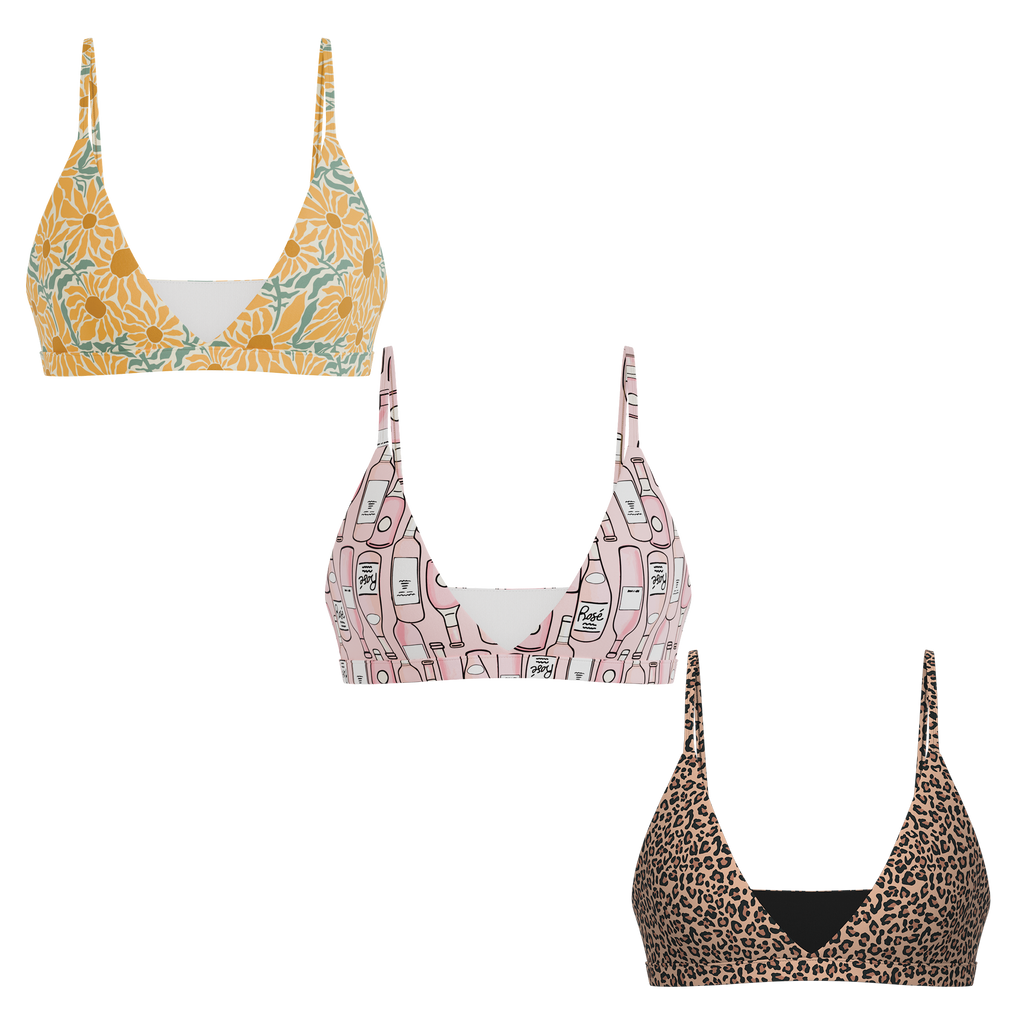 The Moms Fav | Boob Hammock™ Triangle Bralette 3 Pack - Shinesty