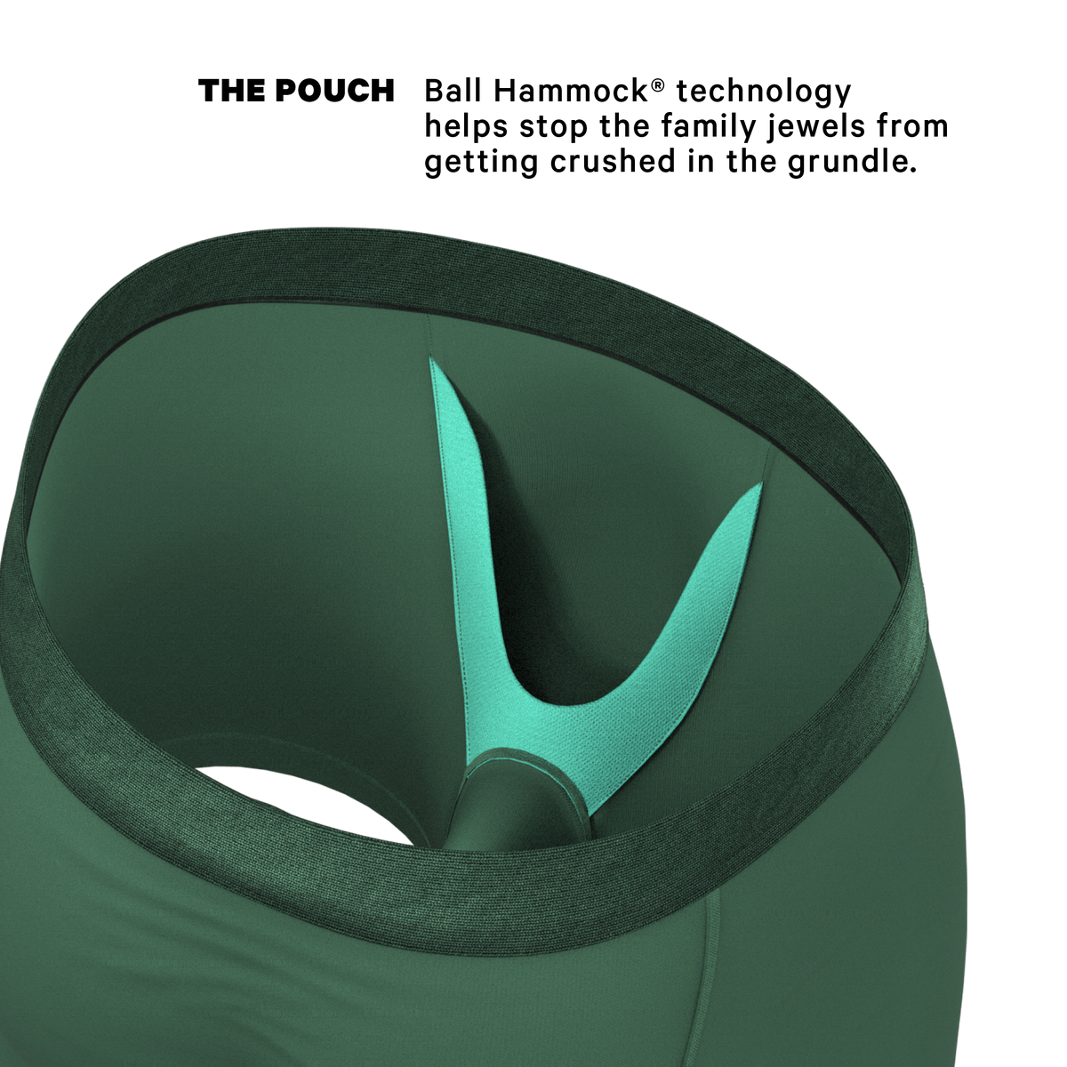 The Money Tree | Forrest Green Tonal Ball Hammock® Pouch Underwear - Shinesty