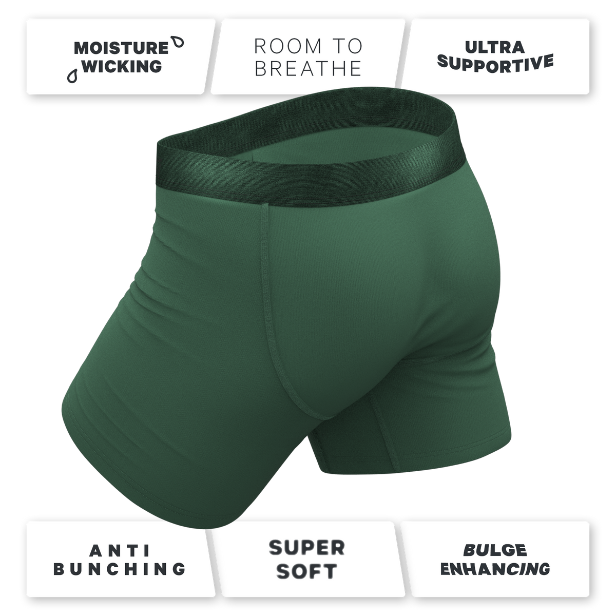 The Money Tree | Forrest Green Tonal Ball Hammock® Pouch Underwear - Shinesty