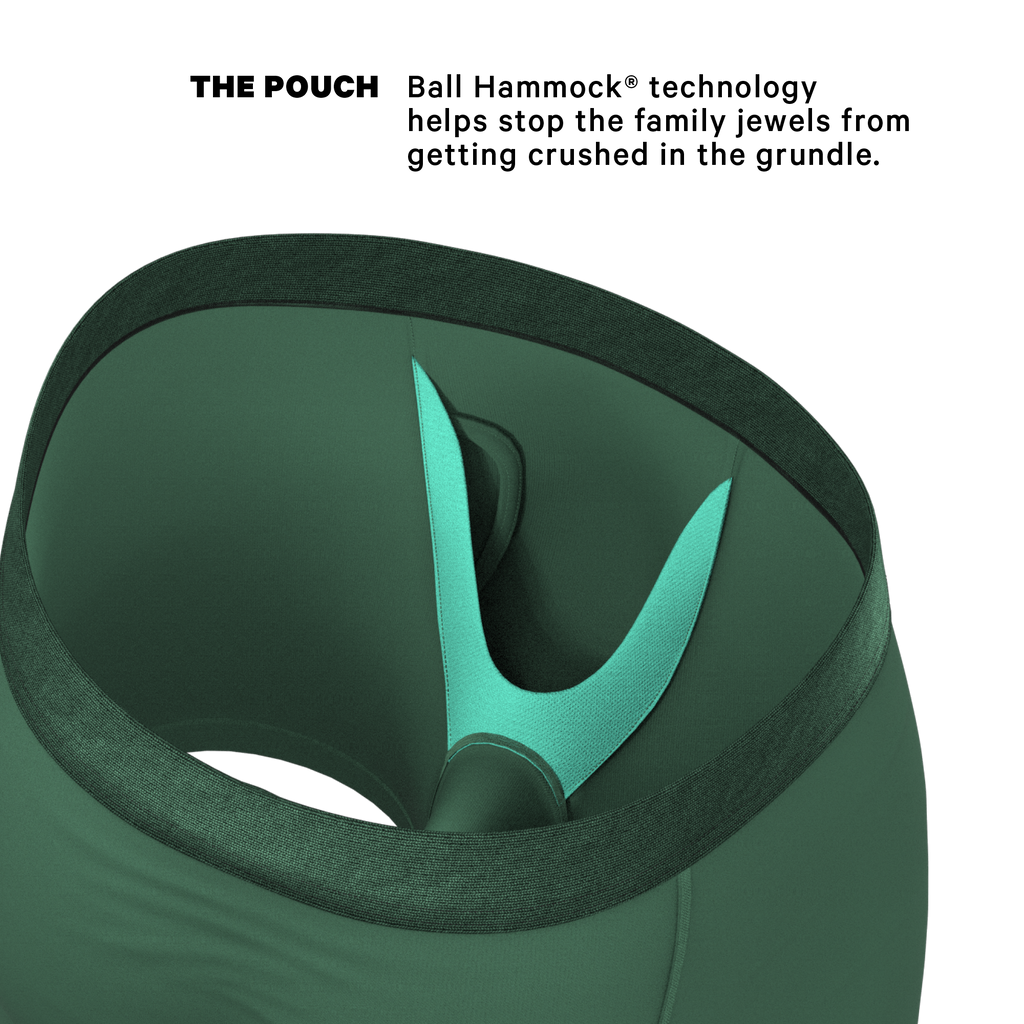 The Money Tree | Forrest Green Tonal Ball Hammock® Pouch Underwear With Fly - Shinesty