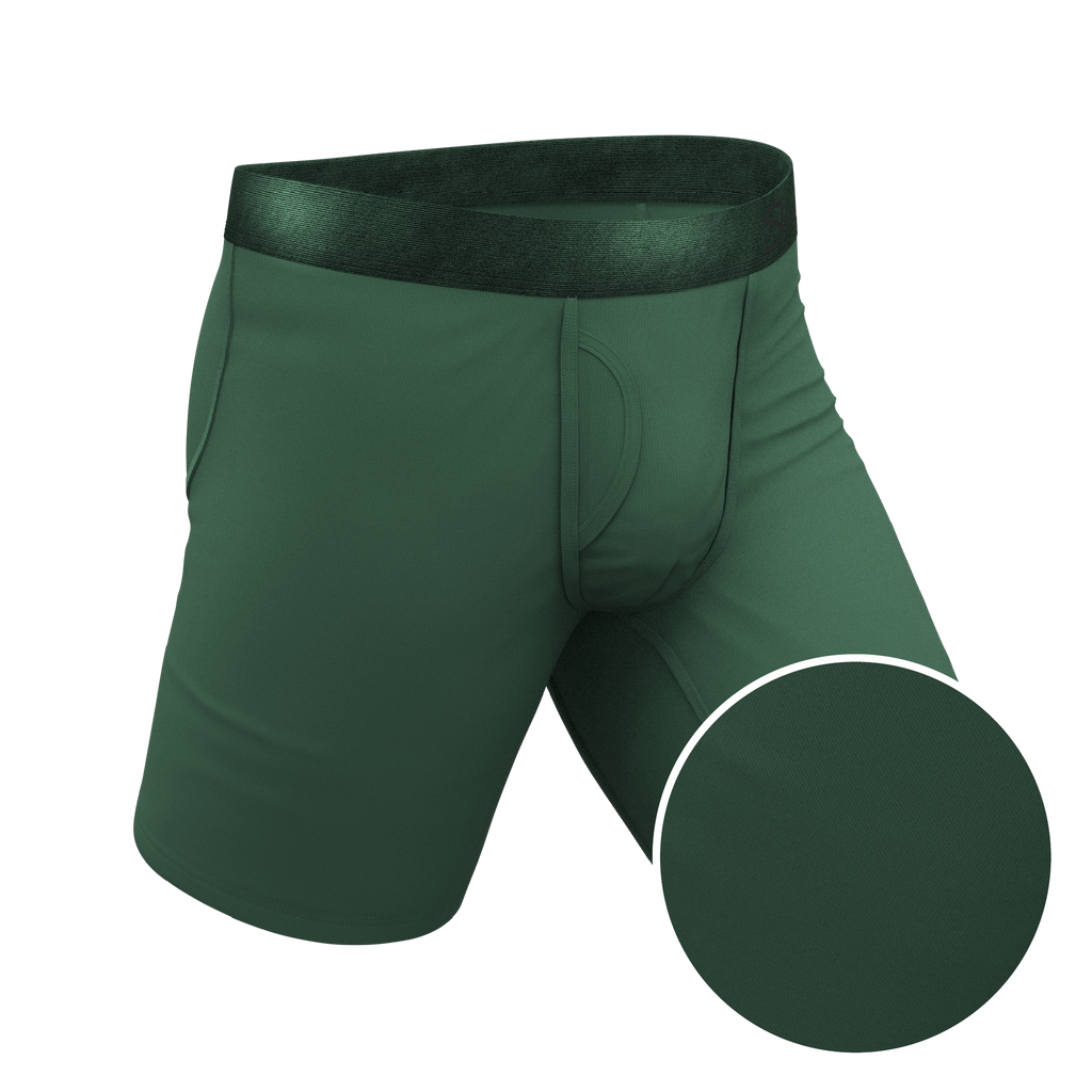 The Money Tree | Forrest Green Tonal Ball Hammock® Boxer - Long Leg - Shinesty