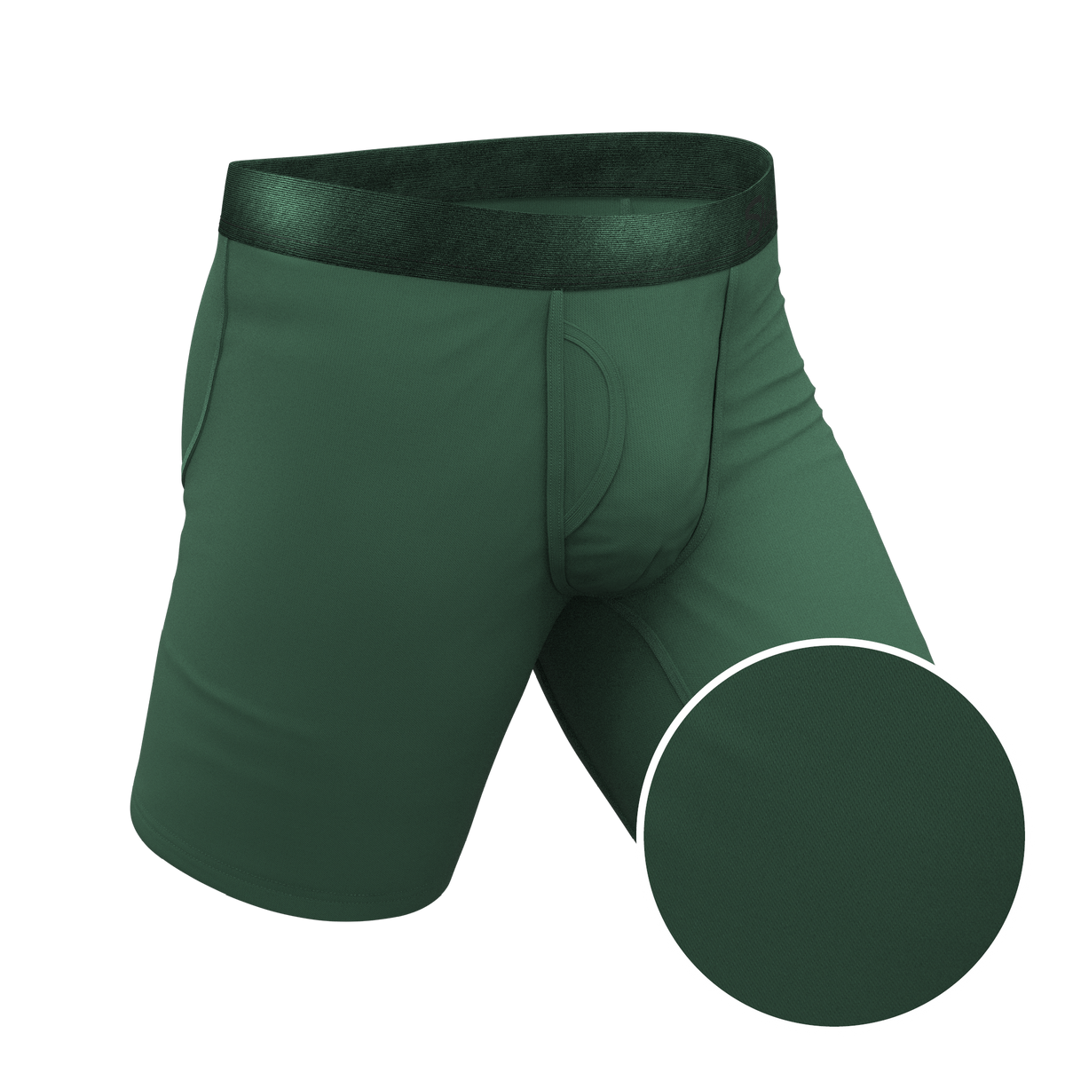 The Money Tree | Forrest Green Tonal Ball Hammock® Boxer - Long Leg - Shinesty