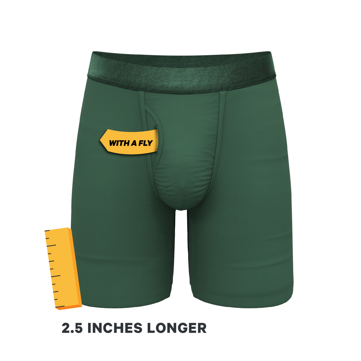 The Money Tree | Forrest Green Tonal Ball Hammock® Boxer - Long Leg - Shinesty