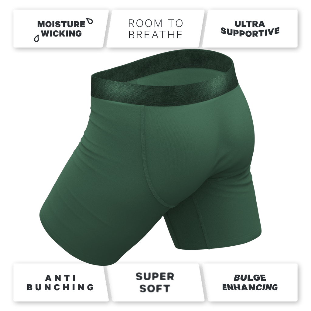 The Money Tree | Forrest Green Tonal Ball Hammock® Boxer - Long Leg - Shinesty