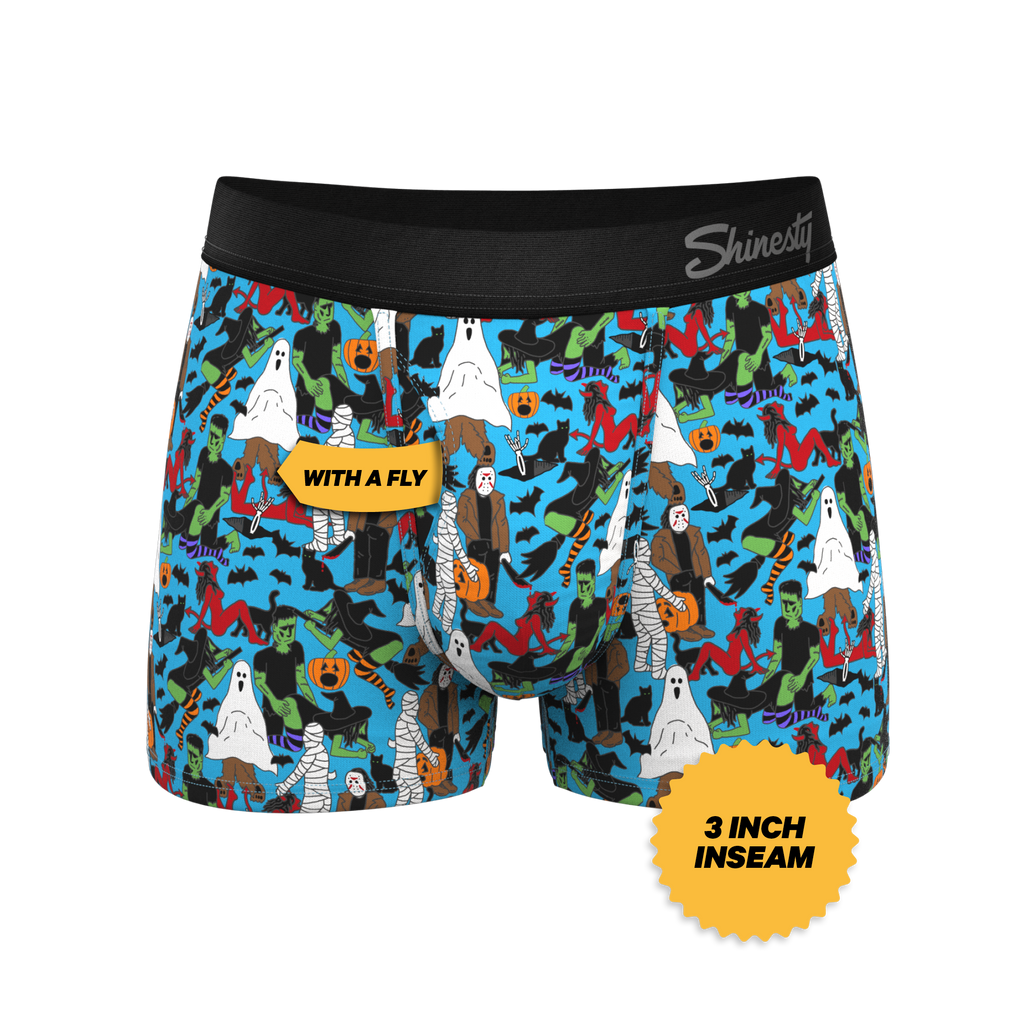 The Monster Smash | Halloween Characters Ball Hammock® Pouch Trunks Underwear - Shinesty